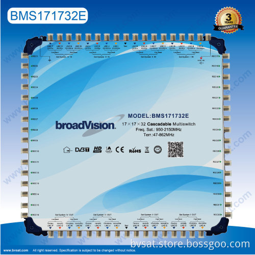 Multi Satellite Tv Installation System Bms171732e Cascade Multiswitch